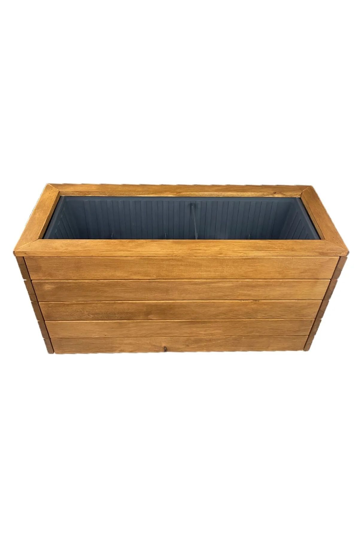 Saksı Ahşap Saksılık Büyük Boy Saksı Stand Çiçeklik Dikdörgen İç Saksılıdır 32X87X47