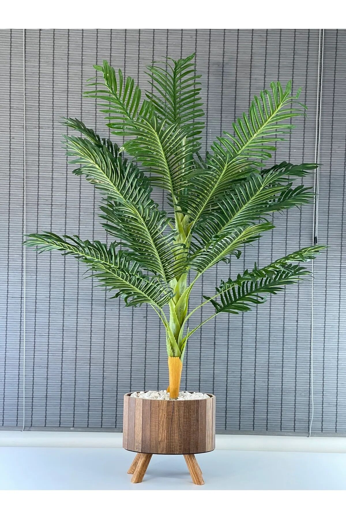 Yapay Ağaç Areka Ağacı Palmiye Ağacı Salon Bitkisi  21 Yaprak 160CM