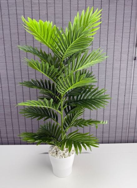 Bahçem Yapay Yapraklı Palmiye Ağacı Plastik Saksılı 23 Yaprak 85cm
