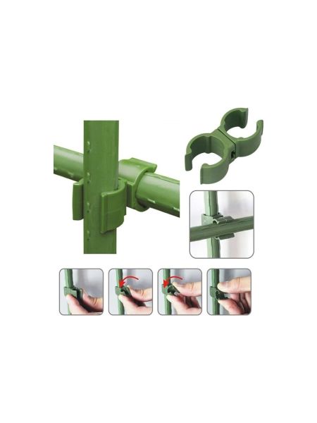 Bahçem Bitki Destek Çubuğu Bağlantı Konnektörü Çok Fonksiyonlu 8mm 6 Ad