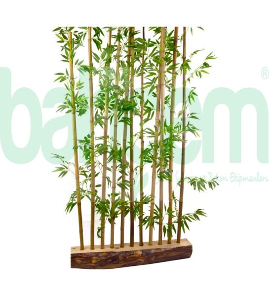 Yapay Yapraklı Dekoratif Bambu Çubuğu 150 cm 5 Adet