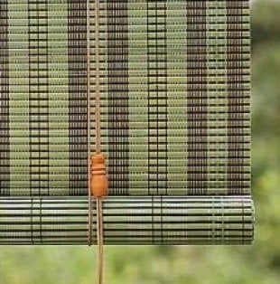 Bambu Stor Perde-Yeşil 120cm x1,80mt