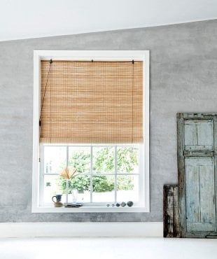 Bambu Stor Perde 200x180 cm Kahverengi