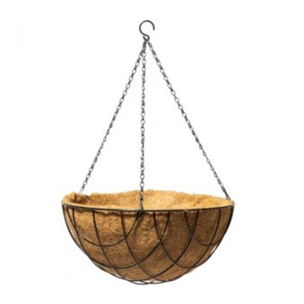 Coco Askılı Çiçeklik Doğal Hindistan Cevizi Lifi Dekoratif 1 Adet Balkon Bahçe Saksısı 32X31X50CM