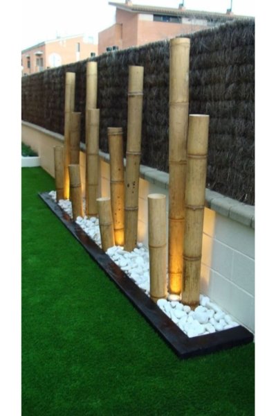 Bahçem Kalın Bambu Çubuğu 7-8 Cm 3 Metre 5 Adet