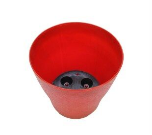 Gardenya 26cm Plastik Bordo Saksı 5'li