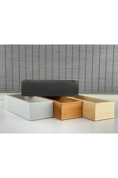 Ahşap Mutfak Düzenleyici/Ahşap Kutu,mutfak,Çiçeklik Dekorasyon 34X14 1 Adet